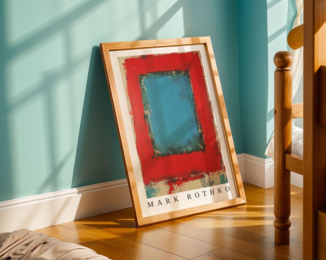 Mark Rothko Poster Abstract Expressionism Color Field Print Mark Rothko Print Modern Abstract Museum Poster Modern Wall Decor - Image 3