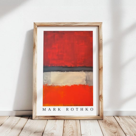 Mark Rothko Poster, Abstract Expressionism Art Print