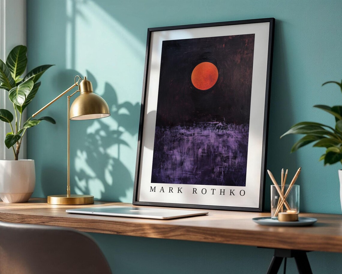 Mark Rothko Moon, Abstract Expressionism Poster - Image 2