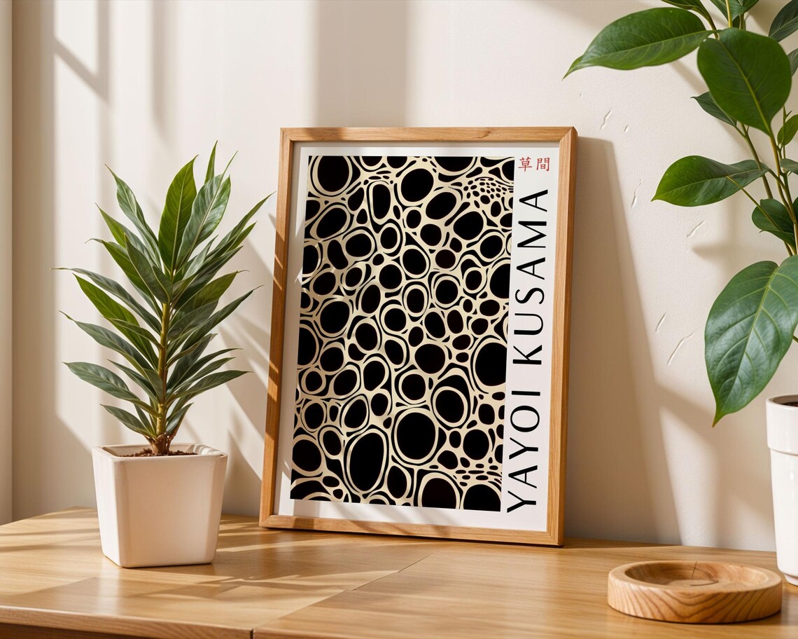 Yayoi Kusama Dotted Pattern Abstract Wall Art Modern Bedroom Poster Luxury Home Decor Abstract Dot Pattern Kusama Inspired Print - Image 6