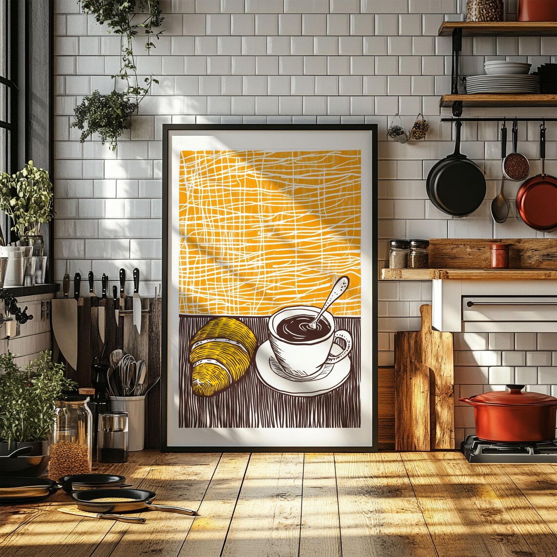Retro Diner Bistro Dining Pasta, Kitchen Decor - Image 3