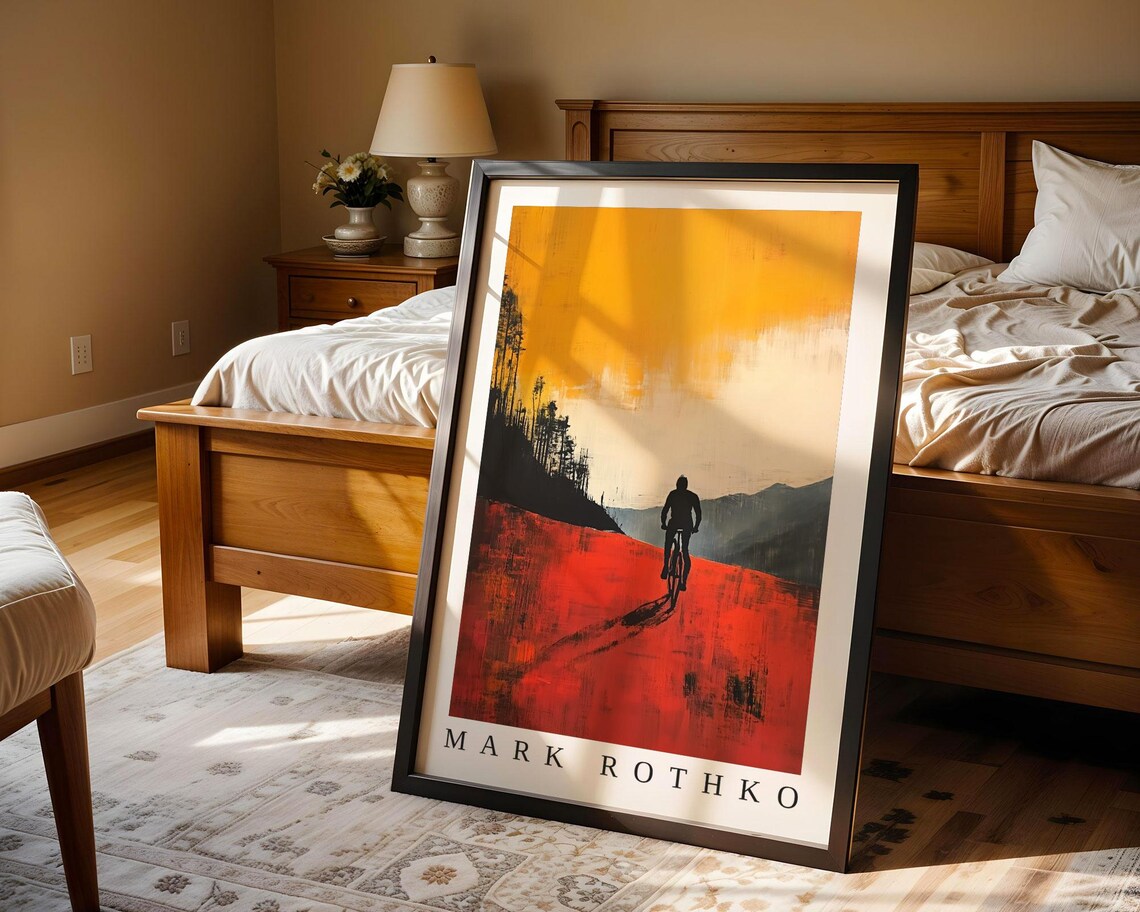 Mark Rothko Cyclist Poster, Abstract Expressionism - Image 4
