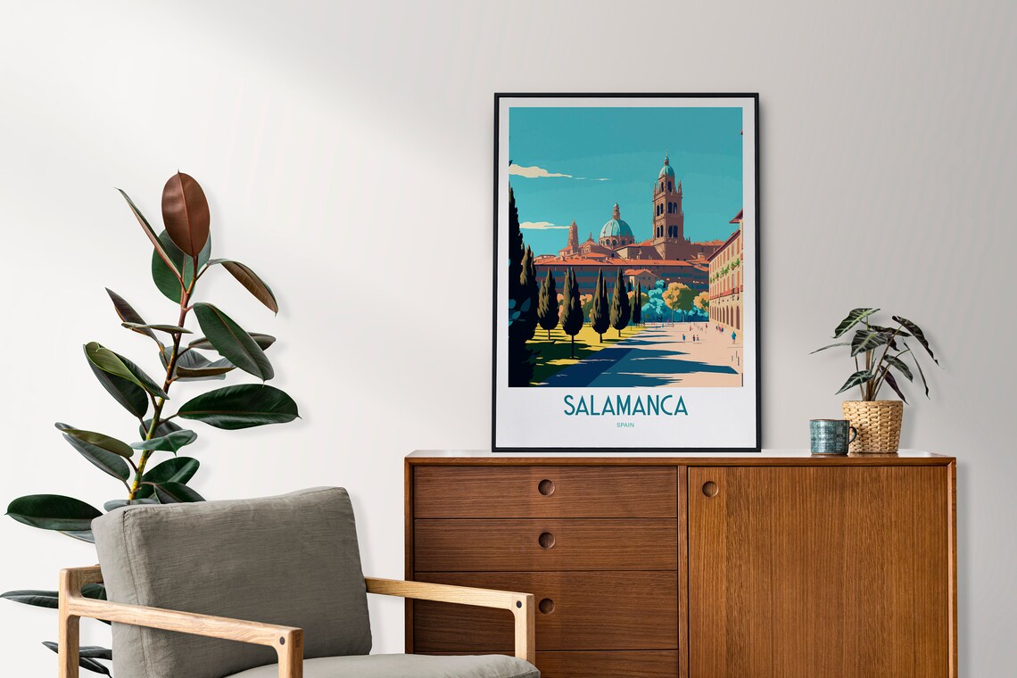 Salamanca Spain Travel Poster, City Travel Art - Image 2