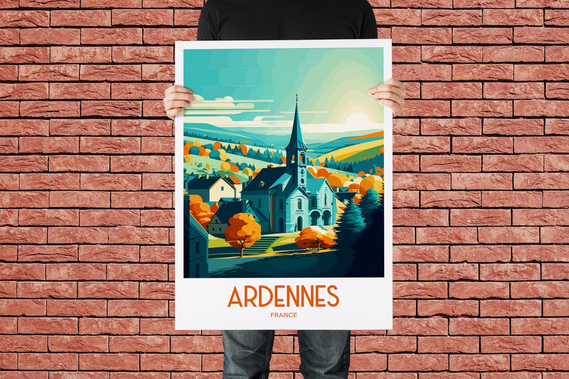 Ardennes Travel Print Ardennes France Poster Ardennes Home Decor Landscape Art Print Ardennes France Wall Art Ardennes France Scenic Gift - Image 2