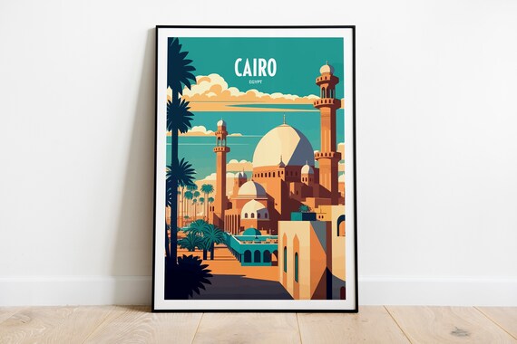 Cairo Egypt Travel Print Wall Art Cairo Egypt Travel Poster Gift For Cairo Scenery Wall Art Cairo Egypt Wall Art Gift For Cairo Egypt City