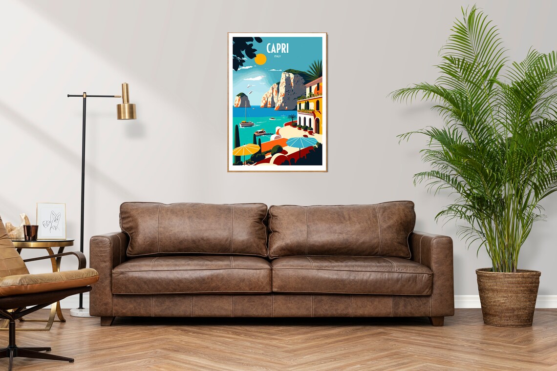 Capri Travel Poster, Italy Destination Print - Image 2