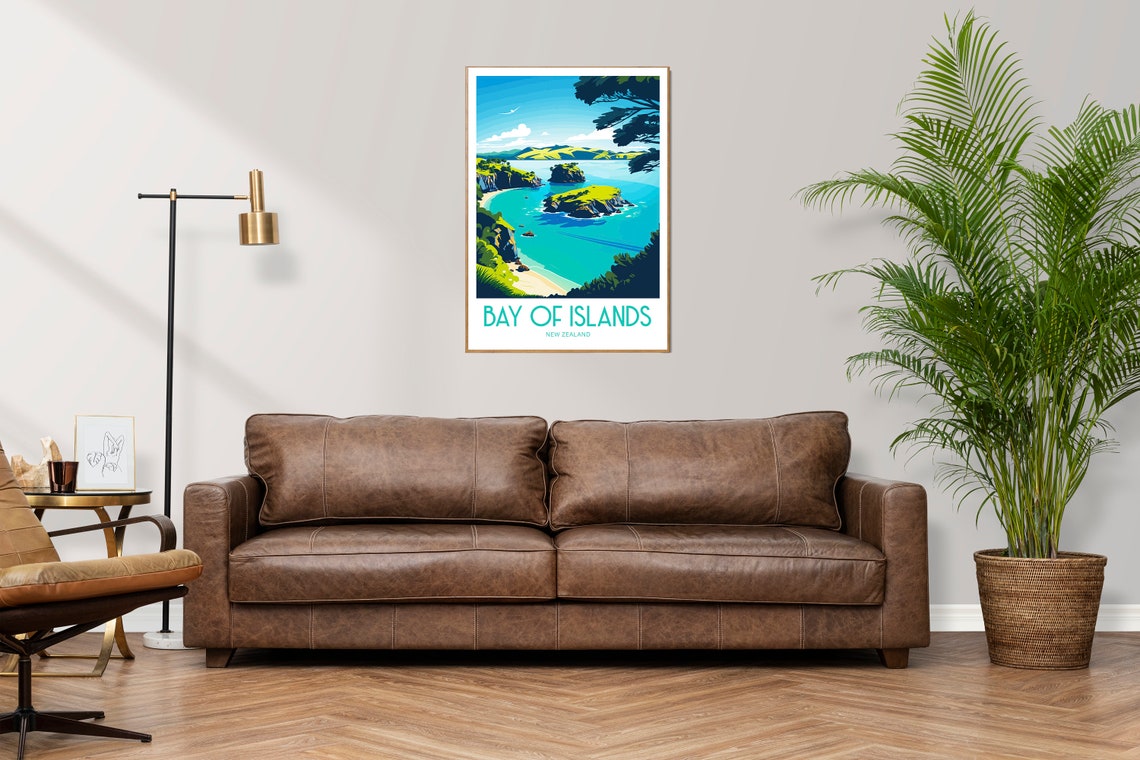 Bay Of Islands Print New Zealand Home Decor Landscape Art Bay Of Islands New Zealand Wall Art For Bay Of Islands New Zealand Enthusiast Gift - Image 2
