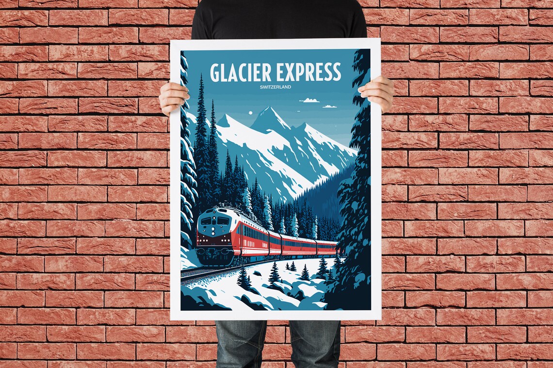 Glacier Express Switzerland Train Travel Poster - Image 3