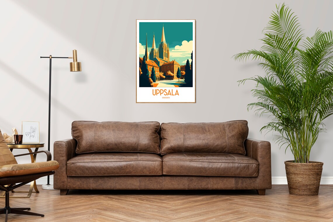Uppsala Travel Poster, Sweden City Wall Art - Image 2