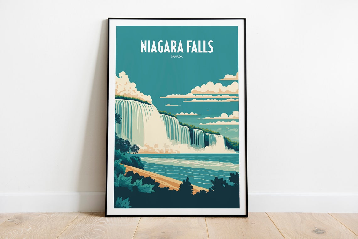 Niagara Falls Travel Print Canadian Travel Art Niagara Falls Canada Travel Print Niagara Falls Art Travel Print Canada Travel Poster