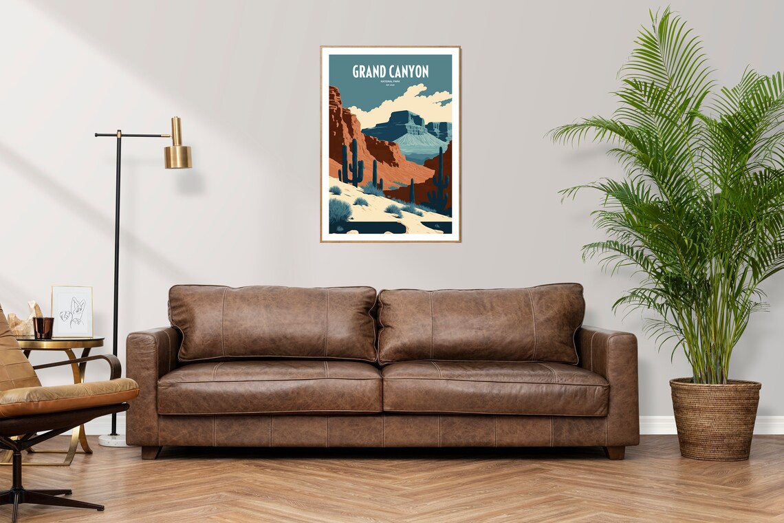 Grand Canyon National Park Travel Poster, USA Landmark - Image 3