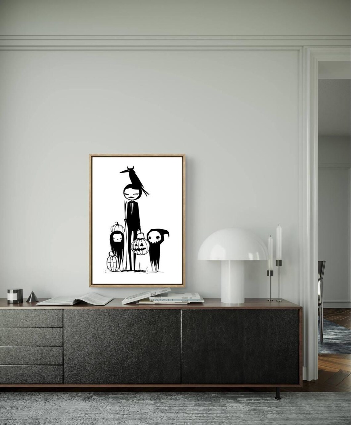 Spooky Halloween Art Print Home Decor Poster