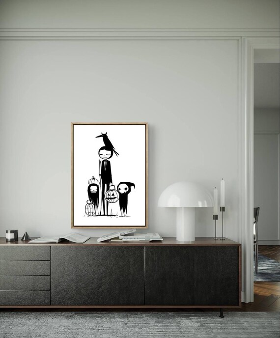 Spooky Halloween Art Print Home Decor Poster