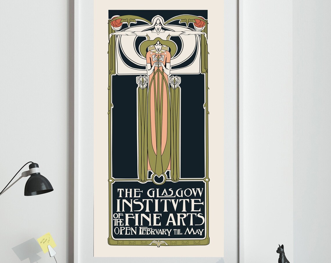 Charles Rennie Mackintosh Scottish Art Poster