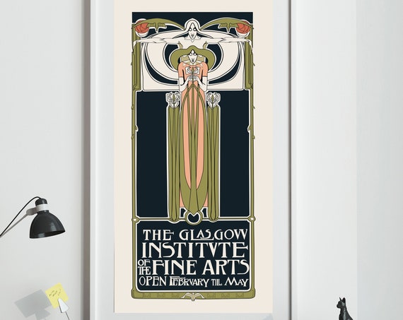 Charles Rennie Mackintosh Scottish Art Poster