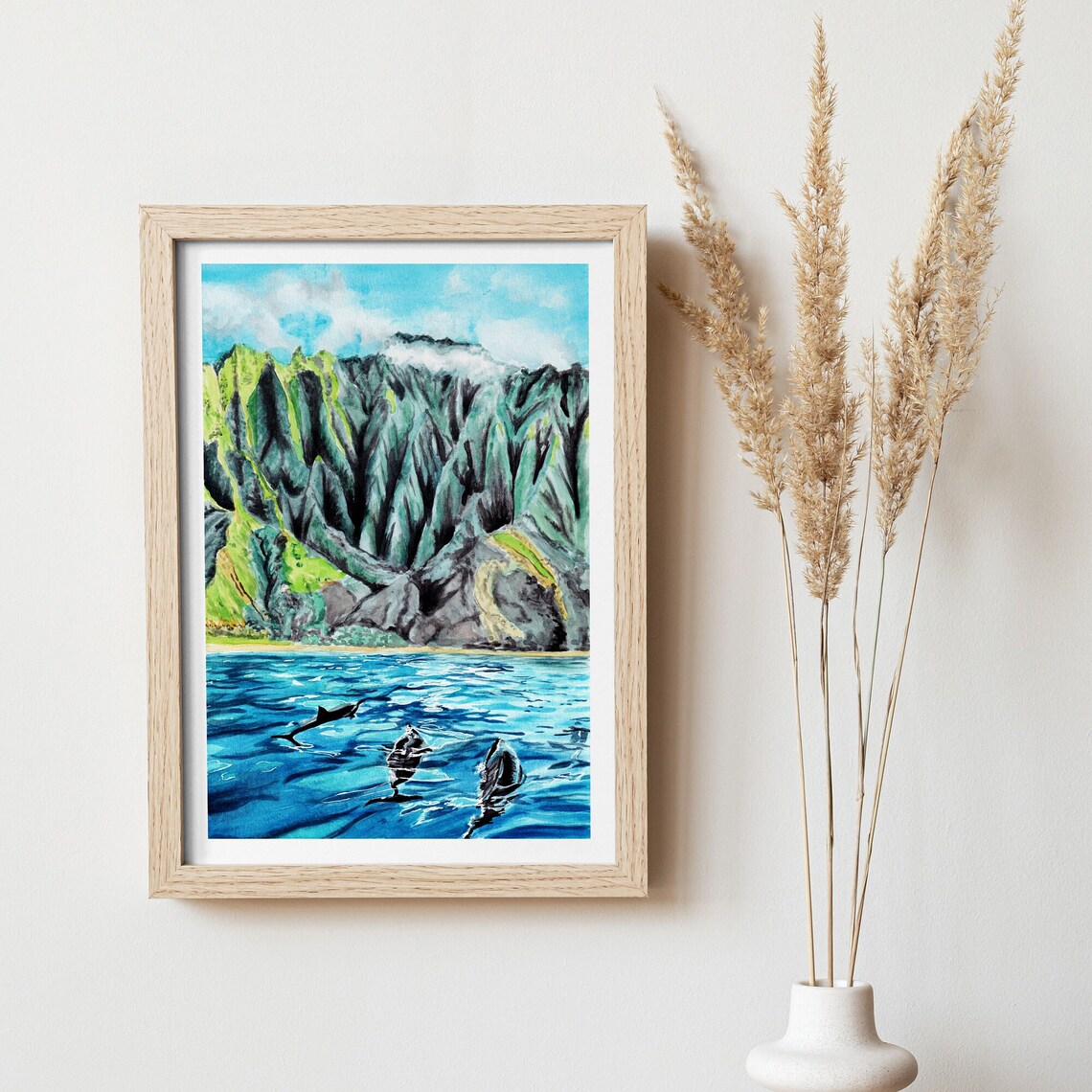 Na Pali Coast Kauai Hawaii Travel Poster - Image 2