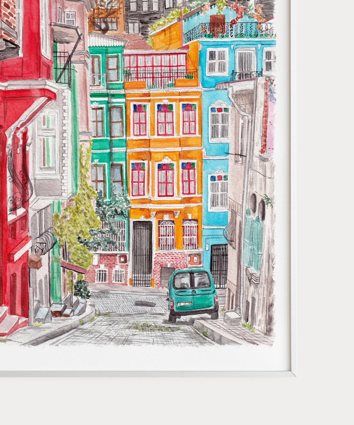 Istanbul Turkey Cityscape Travel Poster, Wall Decor - Image 3
