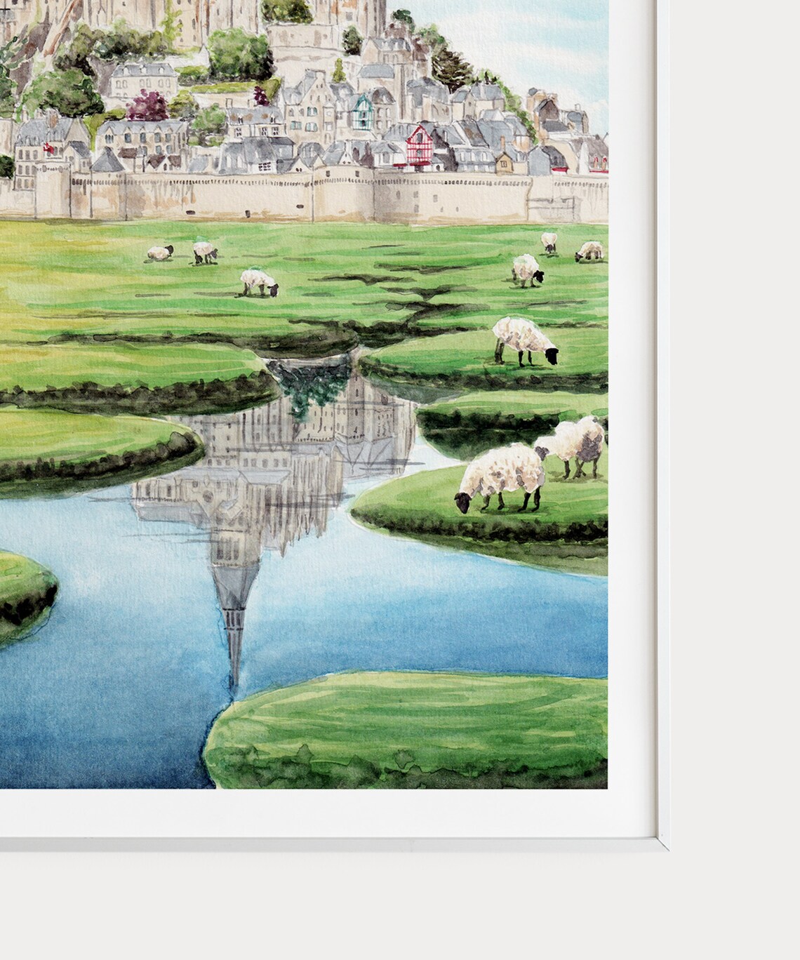 Mont Saint Michel Normandy France Travel Poster - Image 3