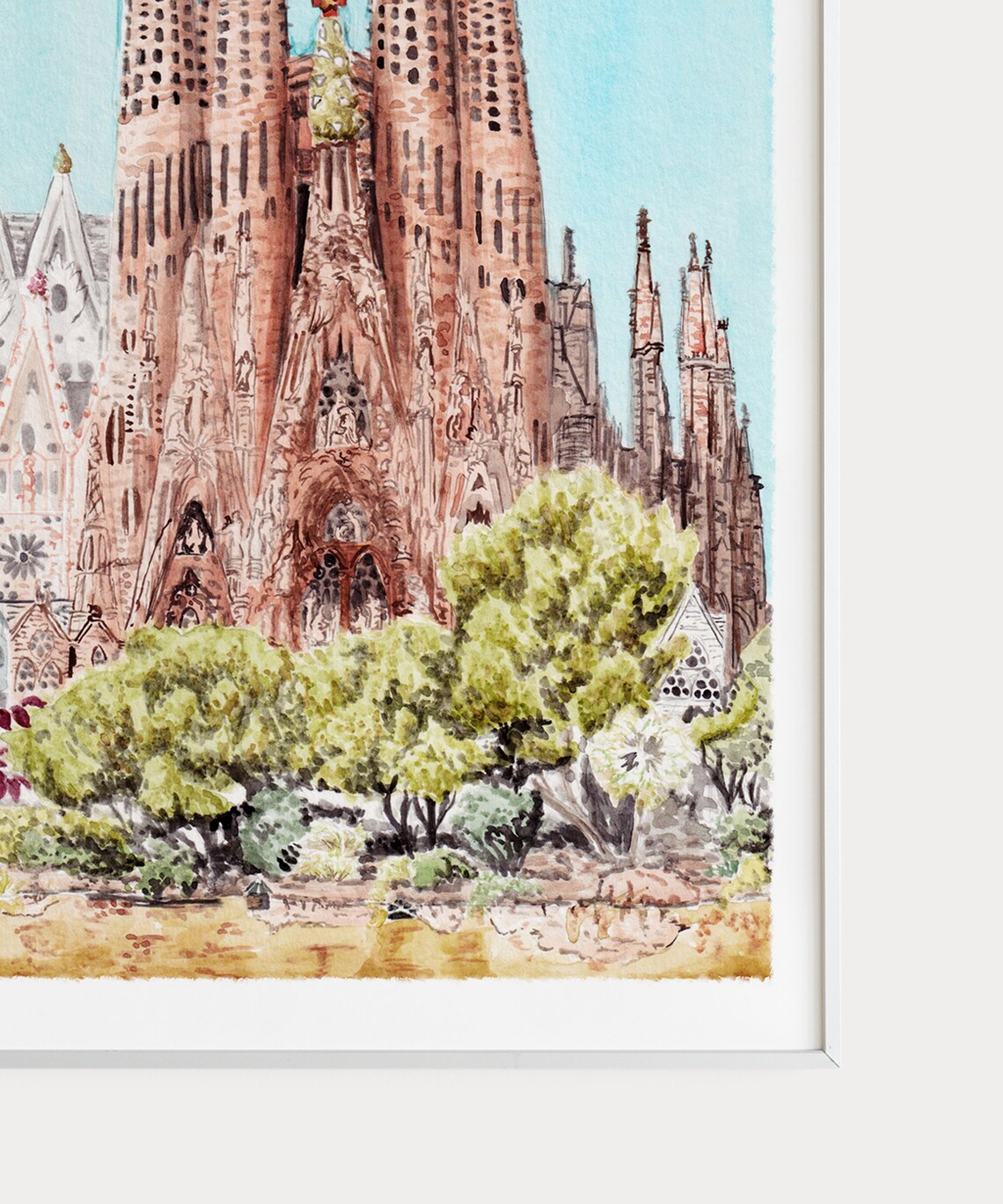 La Sagrada Familia, Barcelona Spain Travel Poster - Image 3
