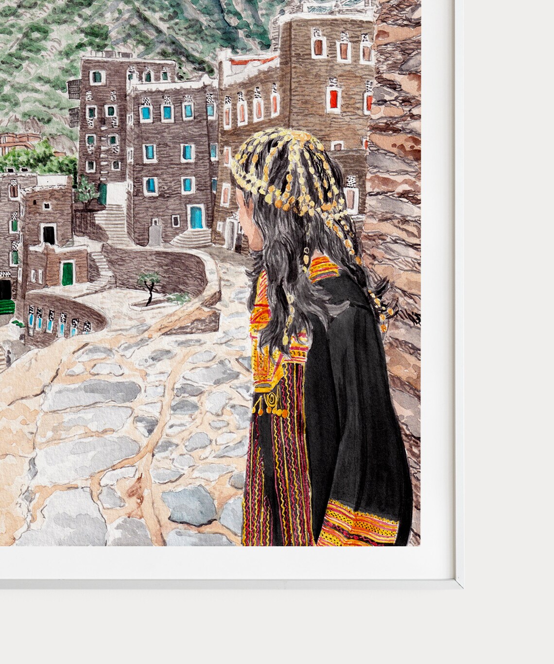 Rijal Almaa, Saudi Arabia Travel Poster Print - Image 3