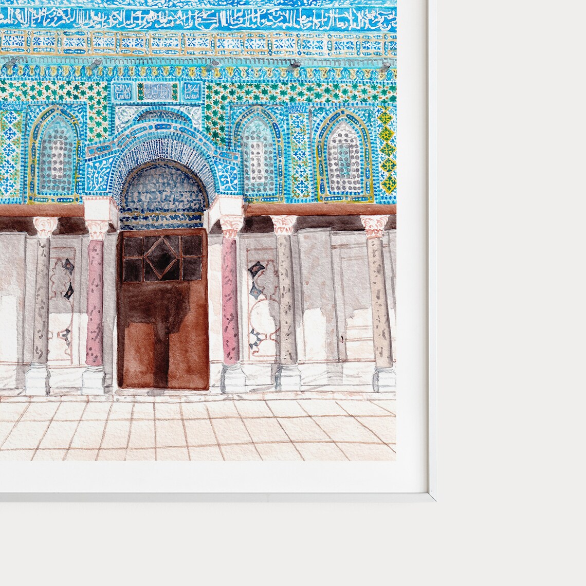 Al Aqsa Mosque, Jerusalem Islamic Wall Art Print - Image 2