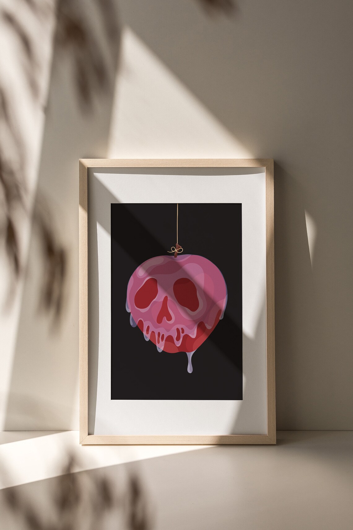 Poison Apple Illustration Halloween Skull Art Print - Image 2
