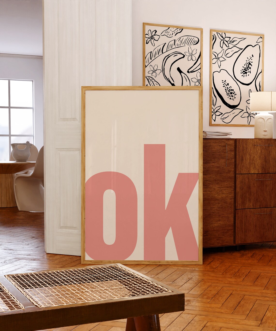 Ok Typography Trendy Gallery Wall Art Print - Image 2
