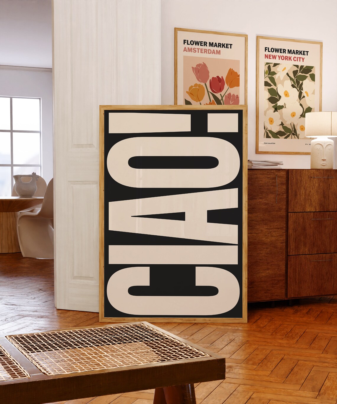 Ciao Print Typography Retro Poster Print