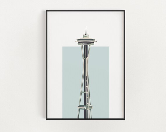 Space Needle Observation Tower, Seattle Poster Print