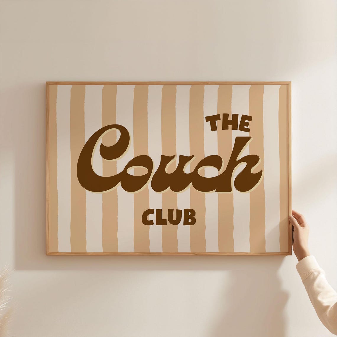 The Couch Club Cozy Fun Retro Typography Quote Home Decor Poster