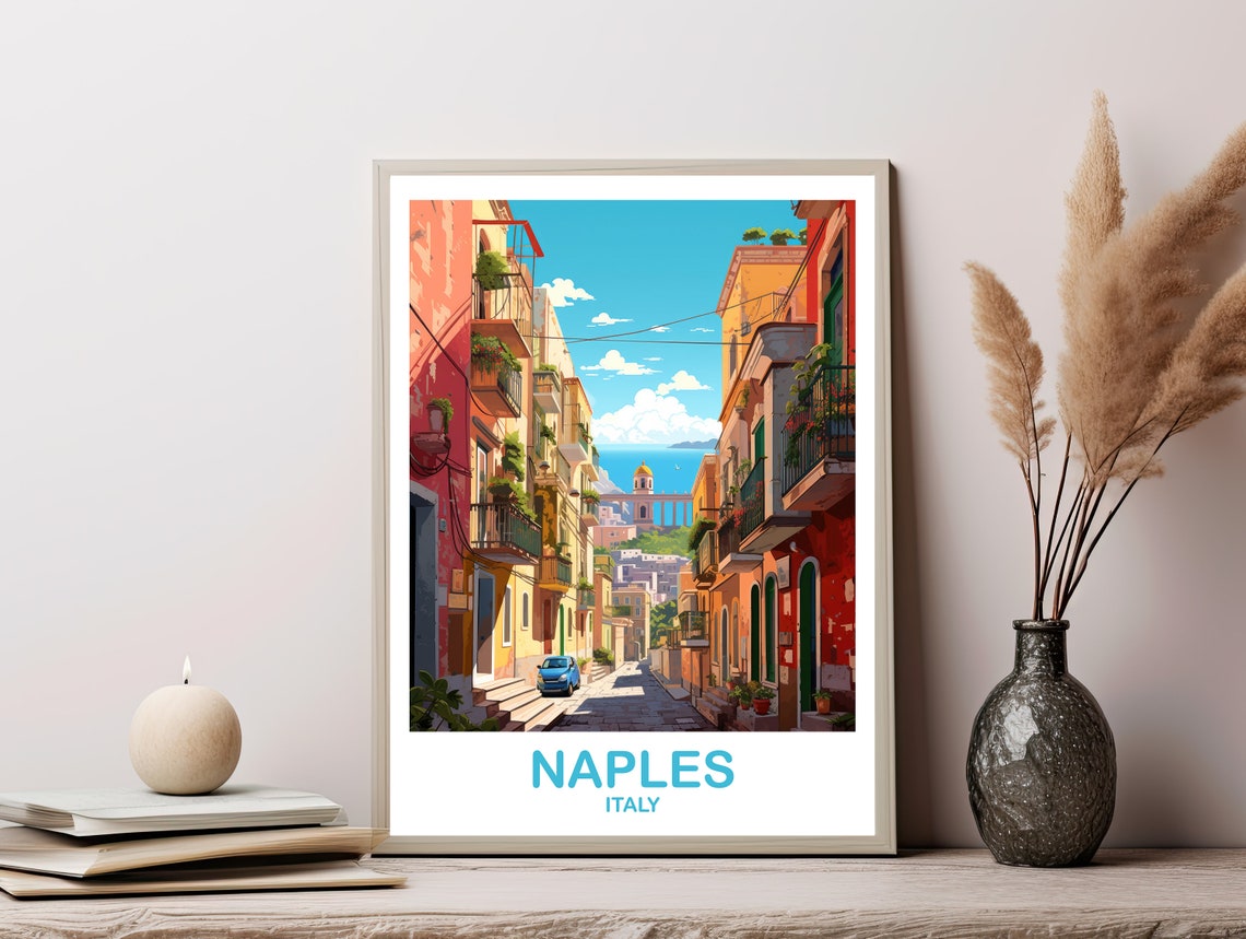 Naples Italy Travel Art Poster Naples Travel Art Italy Naples Travel Wall Art Italy Travel Art Dt2euitna1 - Image 2