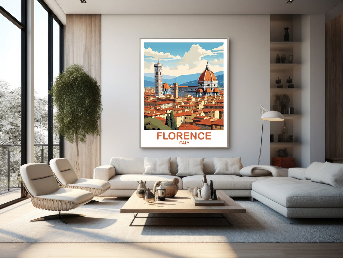 Florence Italy Travel Poster Florence Travel Art Poster Italy Travel Wall Art Florence Travel Wall Art Travel Poster T2euitfl1 - Image 2