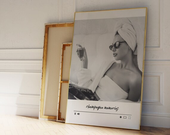Album Cover Artretro Champagne Cocktail Posteraesthetic Girly Bar Cart Artpreppy Posterwine Bottle Cute Girly Poster Champagne Wall Art