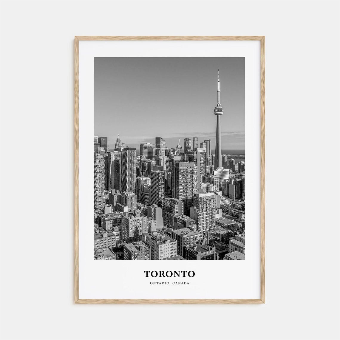 Toronto Ontario CN Tower Downtown Skyline Cityscape View Poster