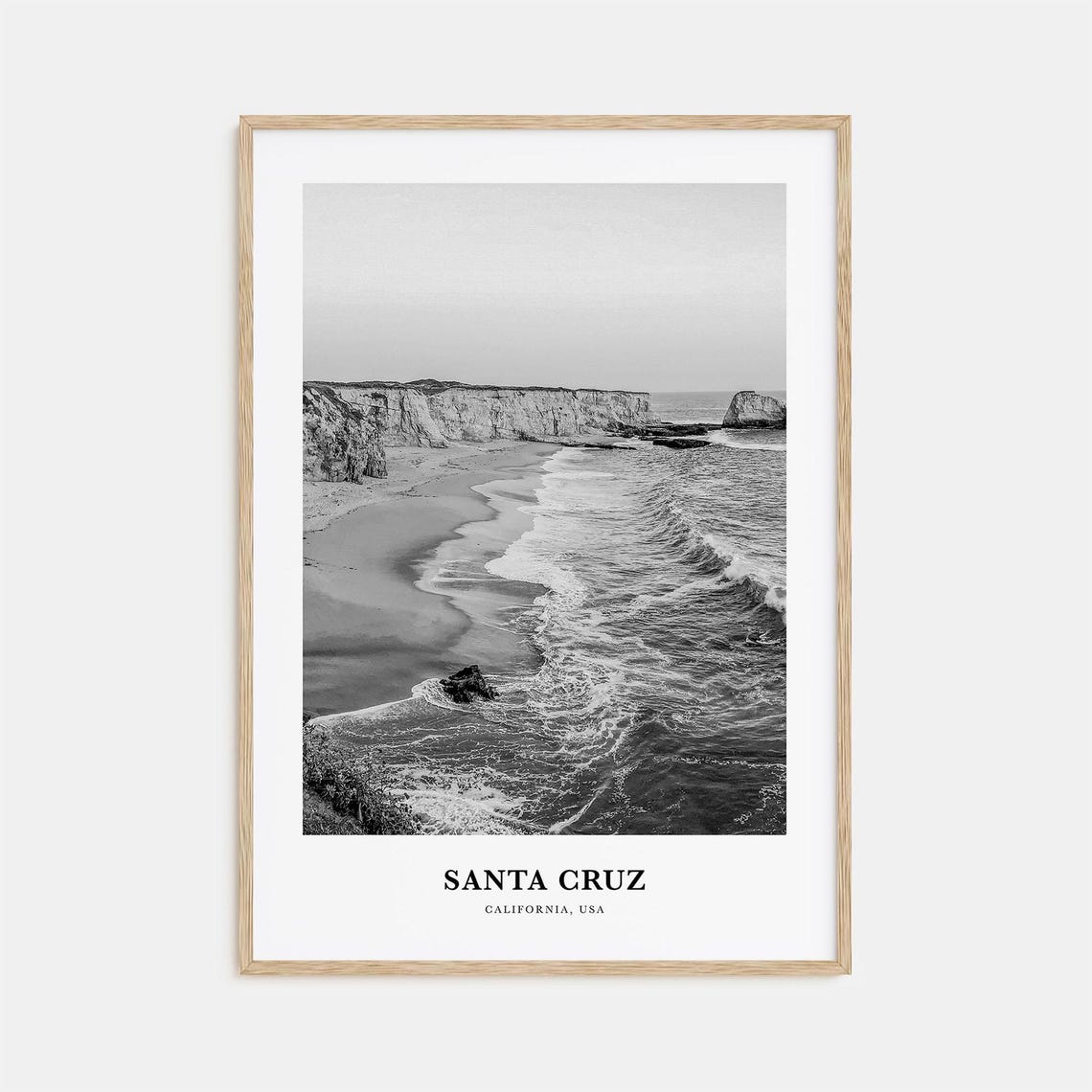 Santa Cruz Wall Art No 3 Santa Cruz Wall Decor Santa Cruz Poster Santa Cruz Home Decor Santa Cruz Travel Gift Santa Cruz Travel Print