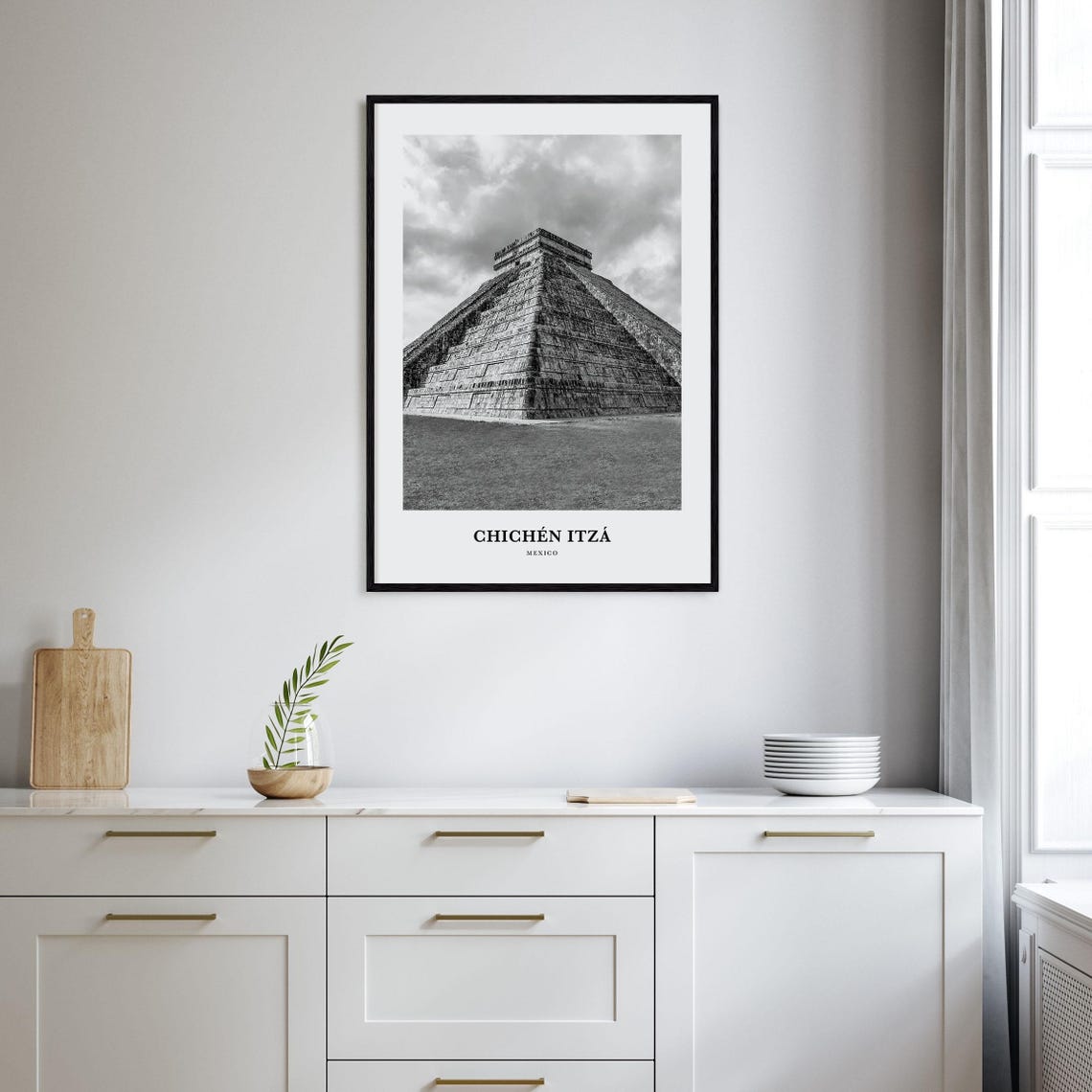 Chichen Itza Mexico Ancient El Castillo Step Pyramid View Poster - Image 2