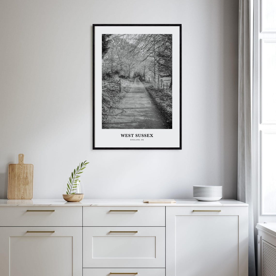 West Sussex Wall Art West Sussex Wall Decor West Sussex Poster West Sussex Home Decor West Sussex Travel Gift West Sussex Travel Print - Image 2
