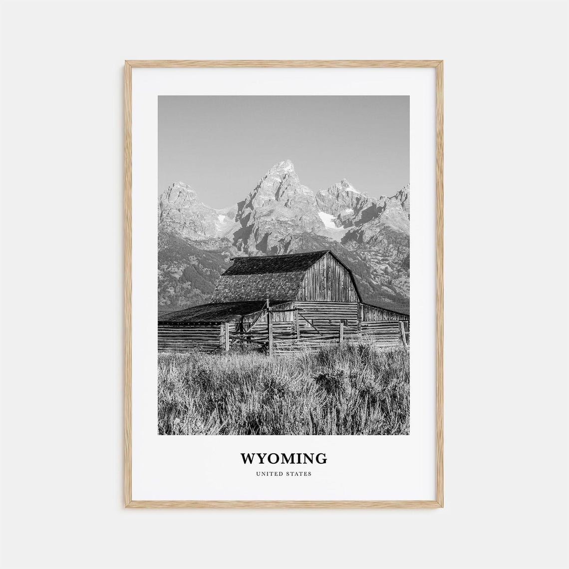 Wyoming Wall Art Wyoming Wall Decor Wyoming Poster Wyoming Home Decor Wyoming Travel Gift Wyoming Travel Print