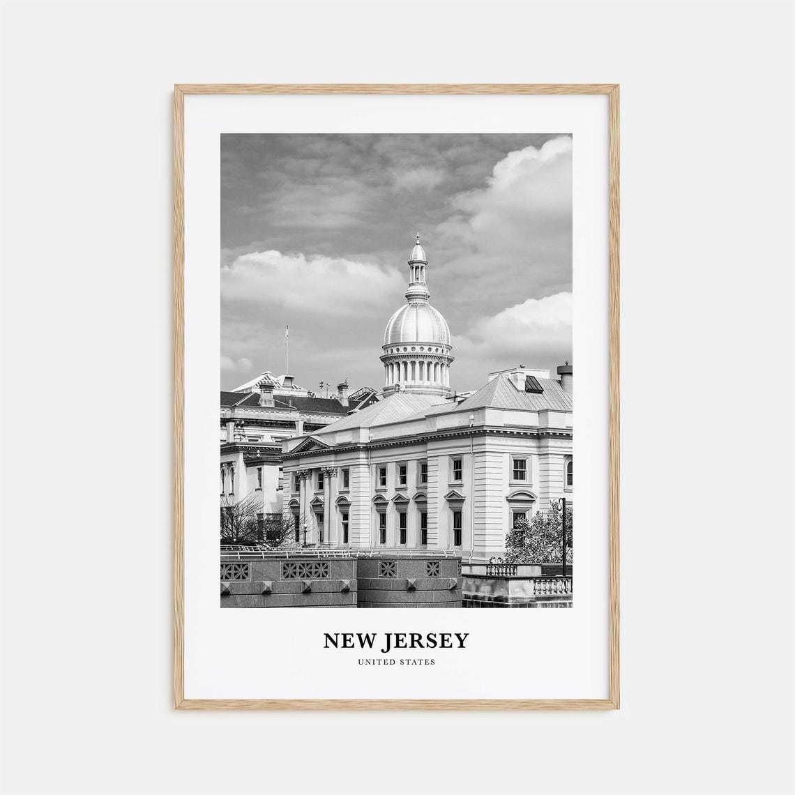 New Jersey State Capitol Dome Historic Architecture Photo Poster