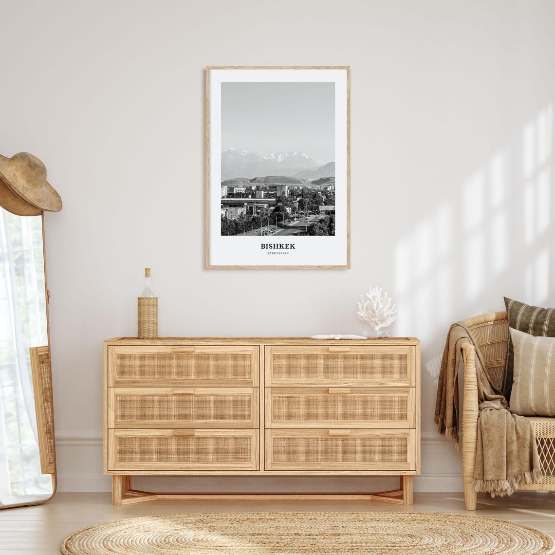 Bishkek Wall Art Bishkek Wall Decor Bishkek Poster Bishkek Home Decor Bishkek Travel Gift Bishkek Travel Print - Image 3