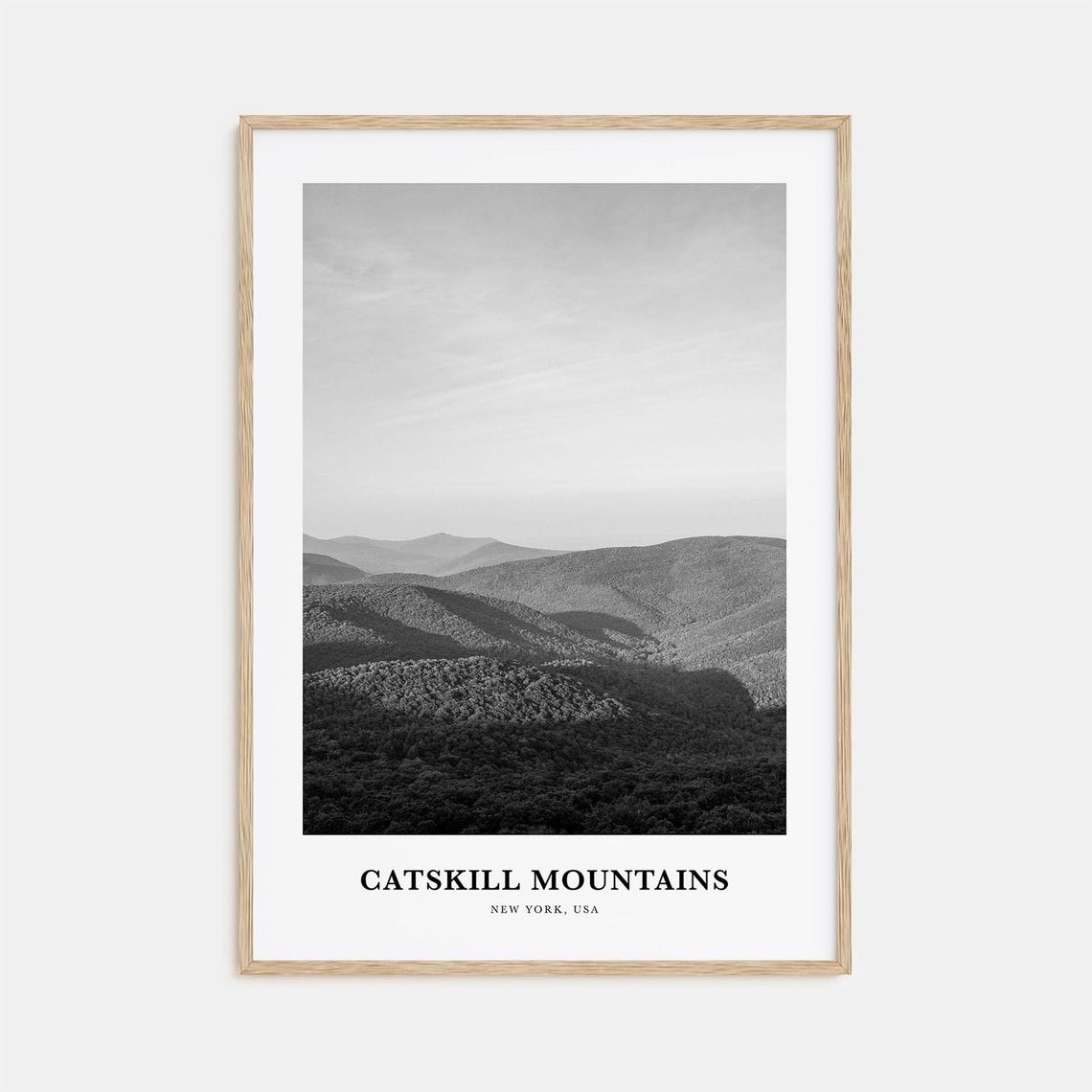 Catskill Mountains New York Forest Ridges Panoramic View Poster