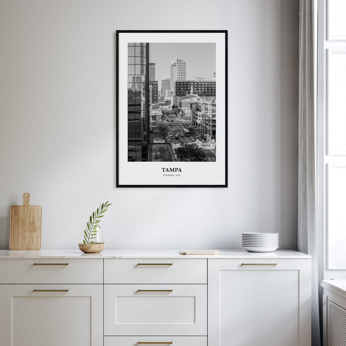 Tampa Wall Art No 2 Tampa Wall Decor Tampa Poster Tampa Home Decor Tampa Travel Gift Tampa Travel Print - Image 2