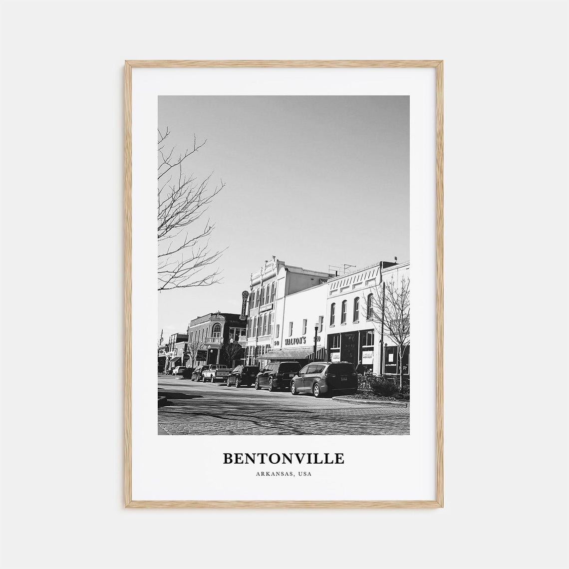 Bentonville Wall Art Bentonville Wall Decor Bentonville Poster Bentonville Home Decor Bentonville Travel Gift Bentonville Travel Print