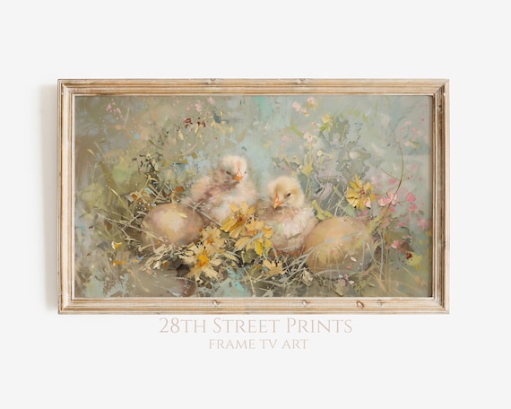 Easter Chicks Spring Art, Holiday Decor