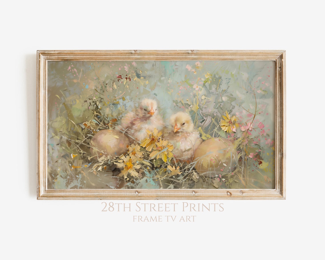 Easter Chicks Spring Art, Holiday Decor