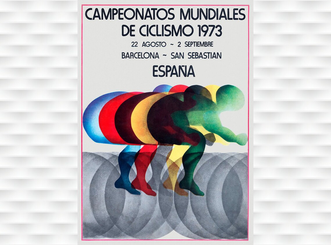 1973 UCI World Cycling Championships Barcelona San Sebastian Poster