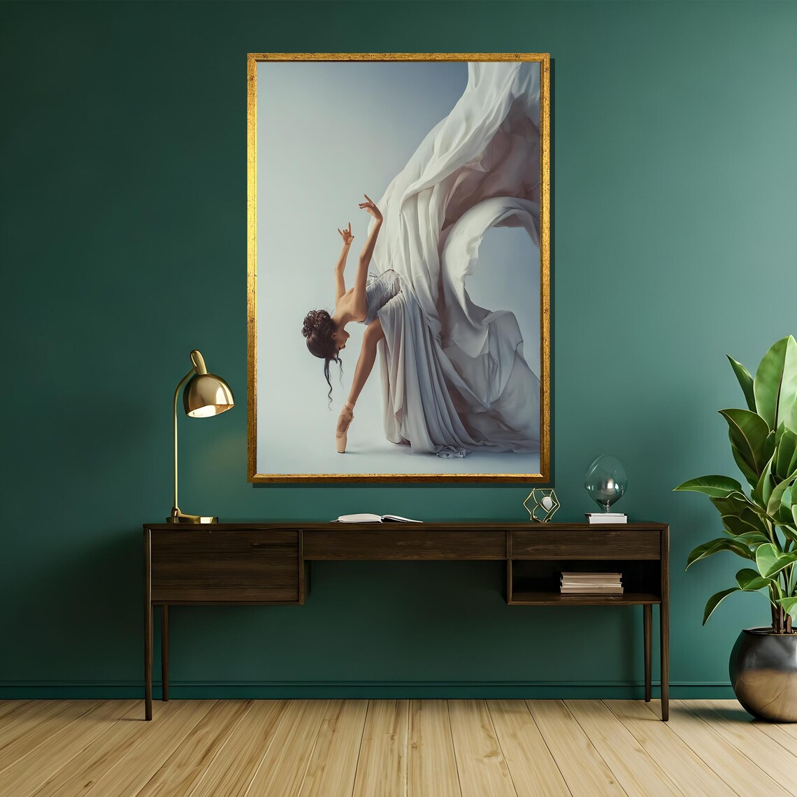Graceful Ballet Flow Art Print, Elegant Dance Decor - Image 5