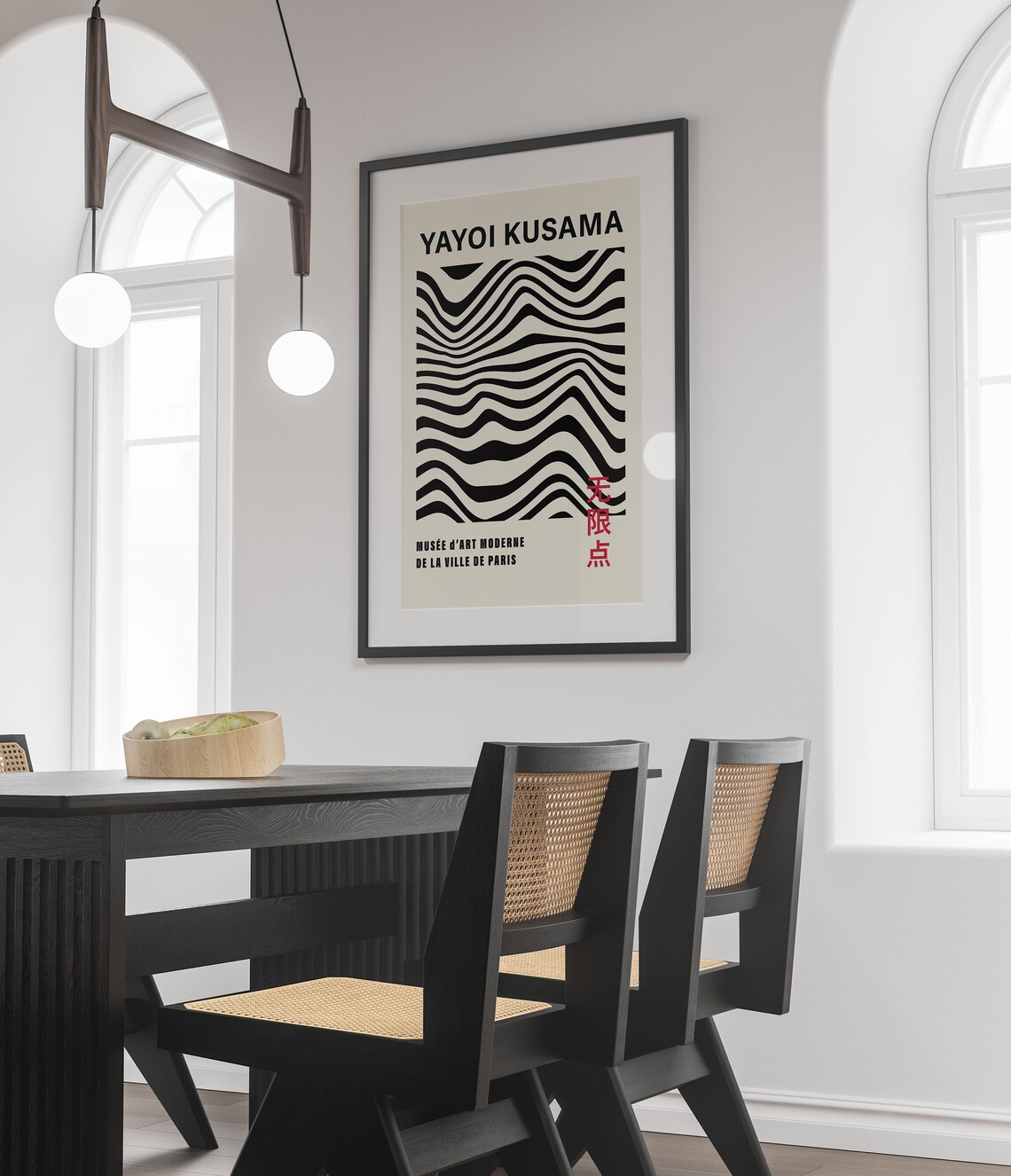 Yayoi Kusama Exhibition Poster, Minimalist Japanese Decor - Image 4