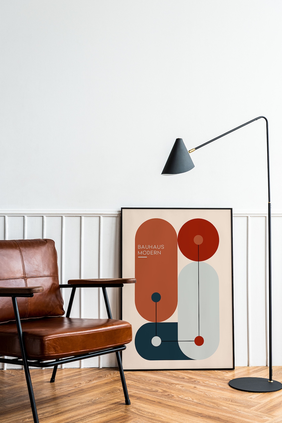 Bauhaus Poster Print, Mid-Century Modern Minimalist - Image 2