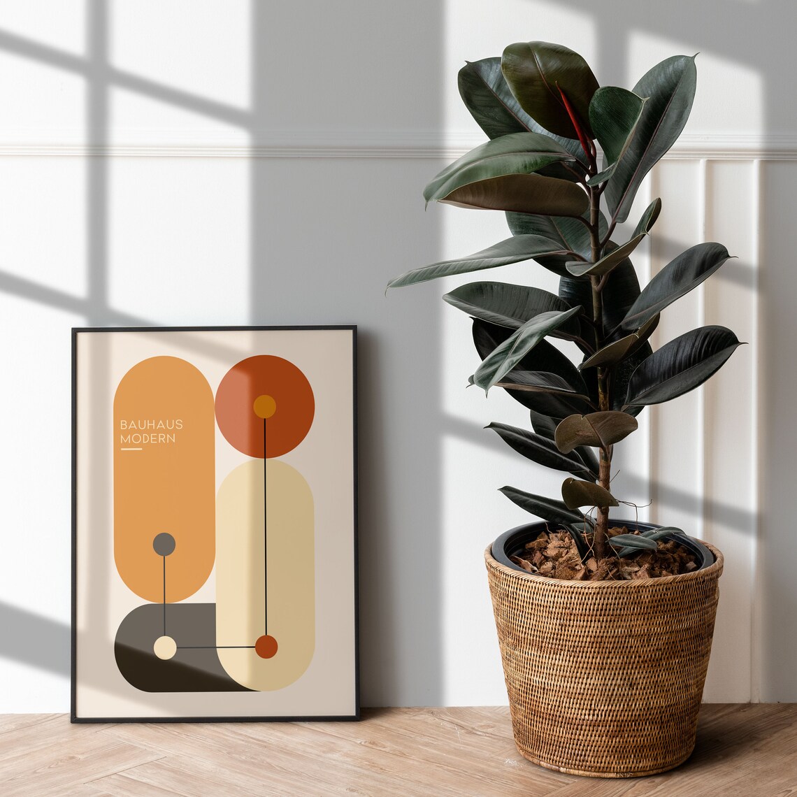 Bauhaus Exhibition Poster, Minimalist Mid-Century Art Print - Image 2